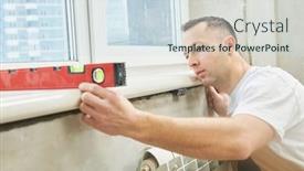  Presentation with vinyl - Audience pleasing theme consisting of vinyl-windowsill-installation-at-apartment backdrop and a sky blue colored foreground