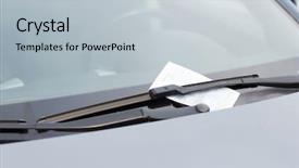  Presentation with car parking - Beautiful PPT theme featuring traffic violation - transportation and vehicle concept backdrop and a light gray colored foreground