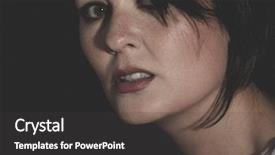  Presentation with abuse - Beautiful presentation theme featuring violence psychology - hurt vulnerable woman concept backdrop and a dark gray colored foreground