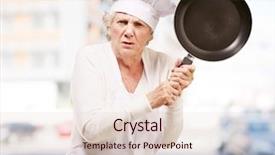  Presentation with building women - Colorful PPT layouts enhanced with violence women - cook senior woman angry trying backdrop and a lemonade colored foreground