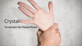  Presentation with violence against women - Colorful PPT theme enhanced with violence women - womans wrist held by man backdrop and a lemonade colored foreground