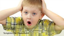  Presentation with adverse childhood experiences - Slide set consisting of violent chil - boy the blonde experiences emotions background and a yellow colored foreground