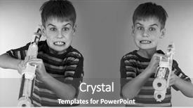  Presentation with gun and ammo - Beautiful PPT theme featuring woman during she getting massage backdrop and a soft green colored foreground