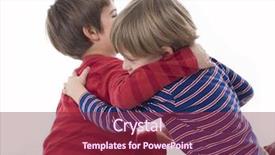  Presentation with violent - Presentation theme enhanced with violent chil - brothers fighting background and a violet colored foreground