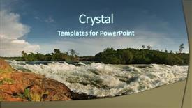  Presentation with violent - Amazing presentation theme having violent rapid bujagali falls backdrop and a  colored foreground