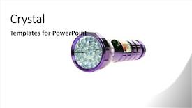  Presentation with illuminate - Slide set enhanced with violet aka black light flashlight background and a white colored foreground