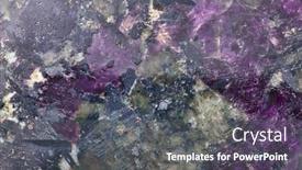  Presentation with mineral - Slides consisting of violet-and-black-eudialyte-mineral background and a gray colored foreground