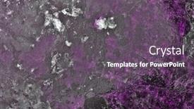  Presentation with mineral - Amazing slides having violet-and-black-eudialyte-mineral backdrop and a gray colored foreground