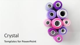  Presentation with pink white - Slide set enhanced with violet and pink threads background and a white colored foreground