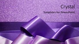  Presentation with art - Amazing slide set having violet art background and violet backdrop and a light blue colored foreground