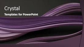  Presentation with black paper texture black - Amazing slide deck having violet-color-strip-wave-paper backdrop and a dark gray colored foreground