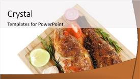  Presentation with wood - Audience pleasing PPT layouts consisting of violet fries - savory on wood two fried backdrop and a  colored foreground