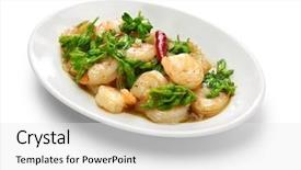  Presentation with white flowers - Audience pleasing PPT theme consisting of violet fries - stir-fried tonkin jasmin flowers backdrop and a white colored foreground