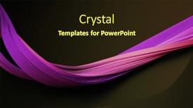  Presentation with black paper texture black - Slide deck featuring violet-neon-color-strip-wave background and a  colored foreground