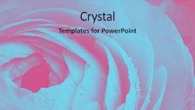  Presentation with wedding invitation card - Slide deck with violet pink and blue duotone background and a light blue colored foreground