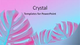  Presentation with blue design - Slide deck consisting of violet pink and blue duotone background and a lavender colored foreground