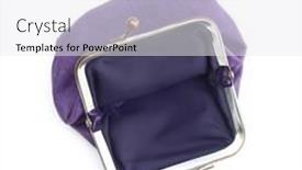  Presentation with poverty - PPT theme featuring violet-purse-is-lack background and a white colored foreground