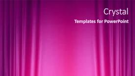  Presentation with curtain - Slide deck having violet-silk-curtain-abstract-background background and a violet colored foreground