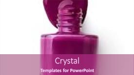  Presentation with nail - PPT layouts enhanced with violet-splash-from-nail-polish background and a violet colored foreground