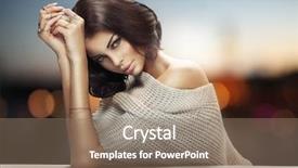  Presentation with vip - Cool new slides with vip - glamorous brunette beauty backdrop and a coral colored foreground