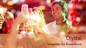  Presentation with holidays - Theme with vip - party holidays celebration nightlife background and a coral colored foreground