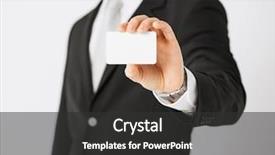  Presentation with blank - Slides featuring vip card - picture of man hand background and a dark gray colored foreground