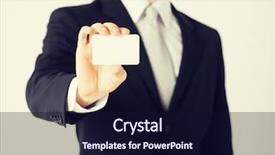  Presentation with blank - Cool new presentation theme with vip card - picture of man hand backdrop and a wine colored foreground