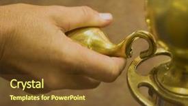  Presentation with welcome to worship - PPT theme featuring private club - welcome line pass background and a tawny brown colored foreground