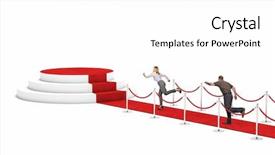  Presentation with vip - Cool new presentation with vip protection - man and woman run backdrop and a white colored foreground