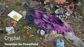  Presentation with environmental - PPT theme consisting of viper-snake-in-trush-environmental background and a tawny brown colored foreground