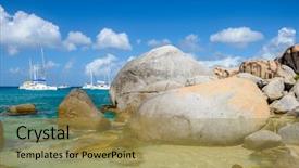  Presentation with virgin islands - Slides consisting of virgin gorda british virgin islands background and a yellow colored foreground