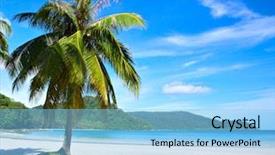  Presentation with virgin islands - Colorful PPT layouts enhanced with virgin islands beach backdrop and a light blue colored foreground