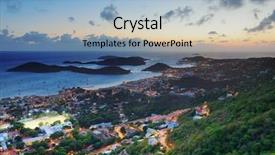  Presentation with virgin islands - Colorful slides enhanced with virgin islands st thomas sunset backdrop and a light blue colored foreground