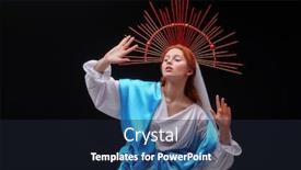  Presentation with virgin mary - PPT layouts consisting of virgin-mary-magdalene-portrait background and a wine colored foreground