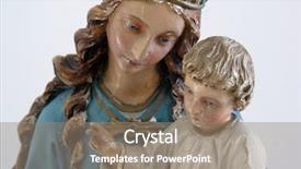  Presentation with baby jesus - Cool new PPT layouts with virgin mary with baby jesus backdrop and a gray colored foreground