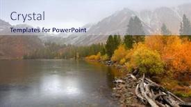  Presentation with virginia - Cool new theme with virginia-lakes-landscape-in-sierra backdrop and a sky blue colored foreground