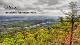  Presentation with virginia - Beautiful presentation featuring virginia map - cumberland gap backdrop and a light gray colored foreground