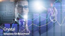  Presentation with diagram - Presentation consisting of virtual button on diagram chart background and a ocean colored foreground