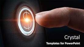  Presentation with cryptocurrency - Presentation theme consisting of virtual-cryptocurrency-concept-mixed-media background and a black colored foreground