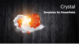  Presentation with cryptocurrency - Slide set enhanced with virtual-cryptocurrency-concept-mixed-media background and a dark gray colored foreground