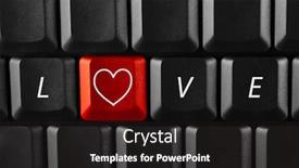  Presentation with virtual - Colorful presentation theme enhanced with virtual love backdrop and a dark gray colored foreground