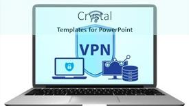  Presentation with cyber - Theme with virtual-private-network-vpn-cyber and a cool aqua colored foreground
