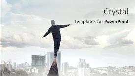  Presentation with experience - Colorful PPT layouts enhanced with virtual reality experience man wearing vr headset backdrop and a light gray colored foreground