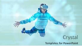  Presentation with energy air - Presentation having virtual-reality-games-a-modern background and a arctic colored foreground
