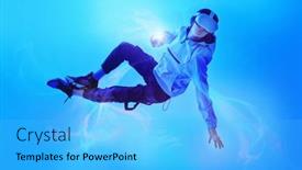  Presentation with energy air - Presentation with virtual-reality-games-a-modern background and a light blue colored foreground