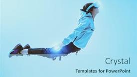  Presentation with energy air - Presentation theme consisting of virtual-reality-games-a-modern background and a light blue colored foreground
