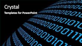  Presentation with matrix - Slide deck featuring virtual world background and a black colored foreground