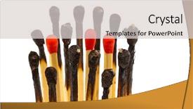  Presentation with photo - Slide deck featuring virtud - spent a lot of matches background and a light gray colored foreground