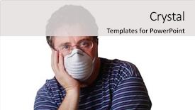  Presentation with work life conflict - PPT theme enhanced with avian virus - life in today's world background and a light gray colored foreground