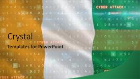  Presentation with hepatic b virus - Slide set enhanced with virus background against ivory coast background and a gold colored foreground